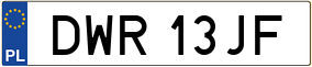 Truck License Plate